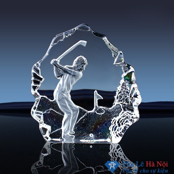 Kỷ niệm chương pha lê golf 3D số 3