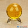 Quả cầu pha lê phong thủy mầu vàng 10cm