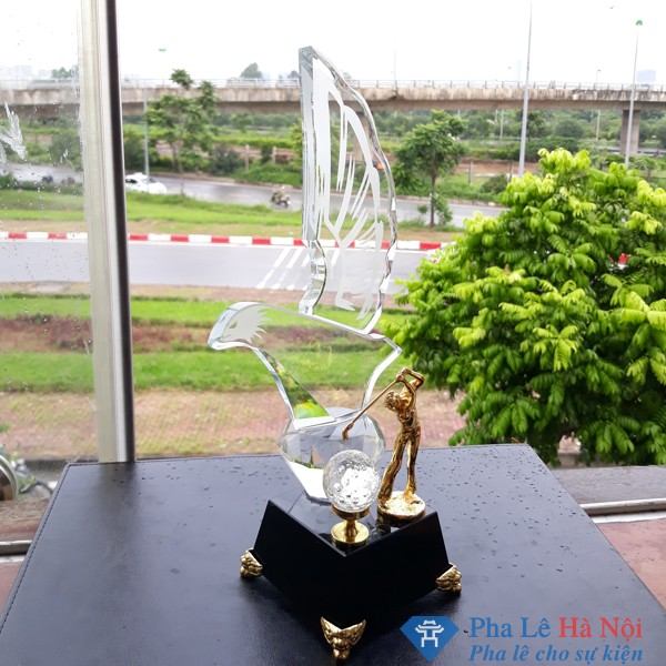 Cúp pha lê thể thao golf 5