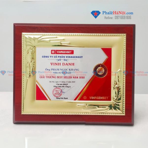 Bảng Vinh Danh Gỗ Đồng N11