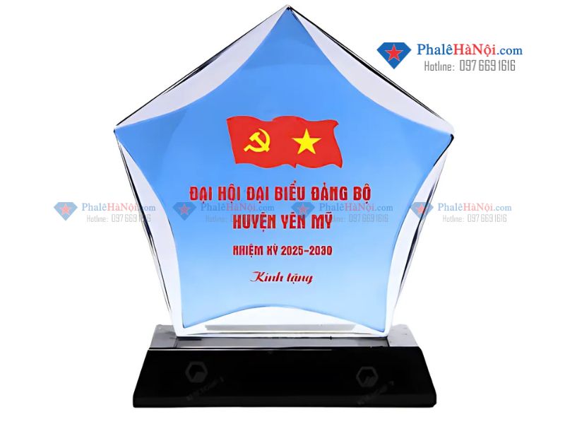 Mẫu kỷ niệm chương hình ngôi sao